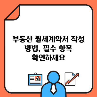 부동산 월세계약서 작성 방법, 필수 항목 확인하세요