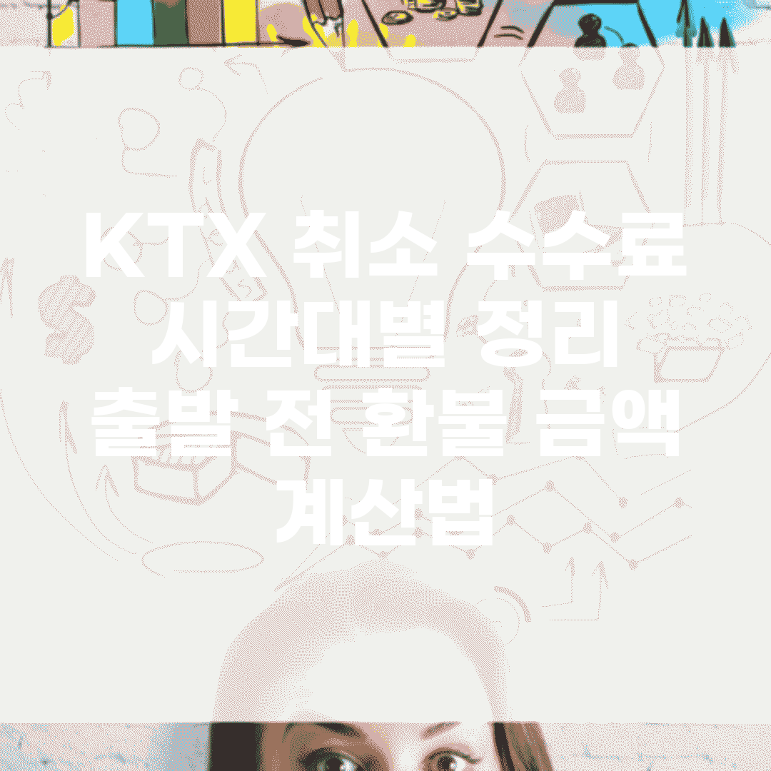 KTX 취소 수수료 시간대별 정리 | 출발 전 환불 금액 계산법