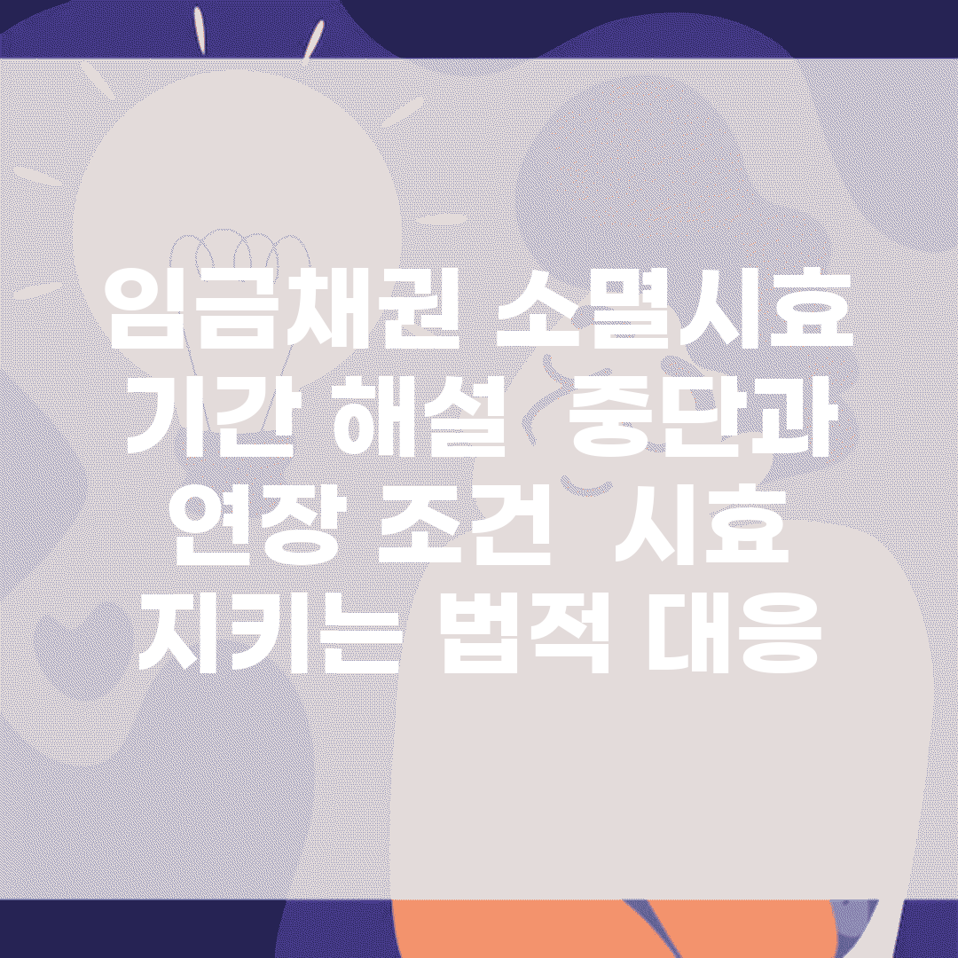 임금채권 소멸시효 기간 해설 | 중단과 연장 조건 | 시효 지키는 법적 대응