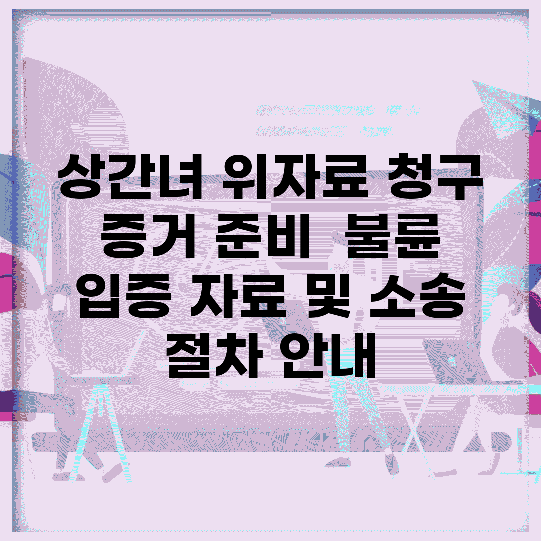 상간녀 위자료 청구 증거 준비 | 불륜 입증 자료 및 소송 절차 안내