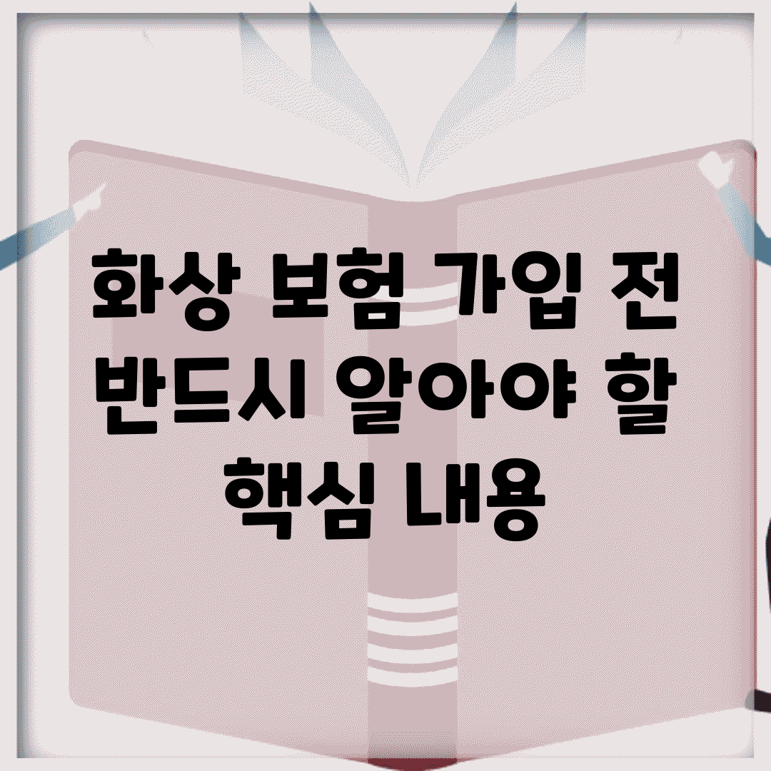화상 보험 가입 전 반드시 알아야 할 핵심 내용