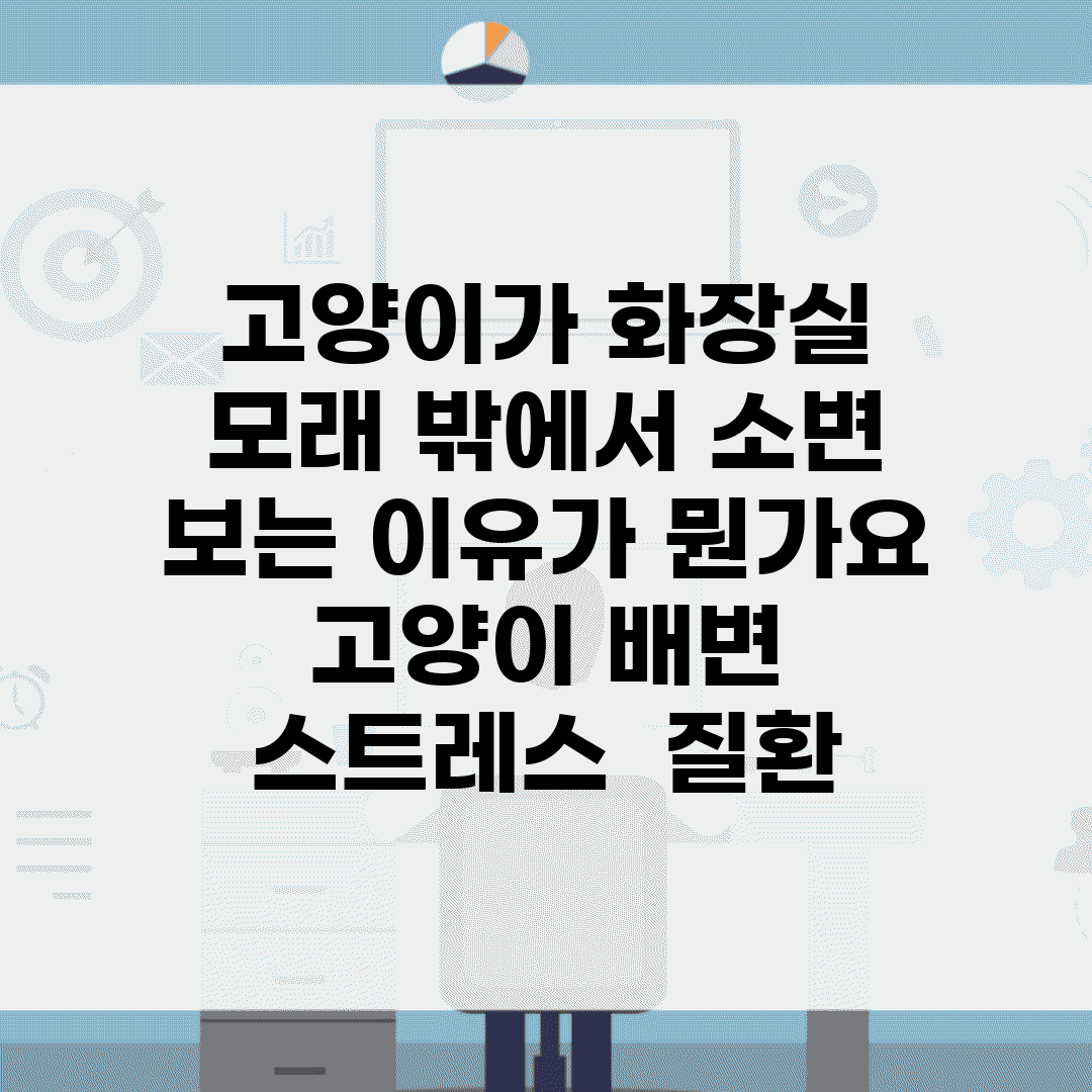 고양이가 화장실 모래 밖에서 소변 보는 이유가 뭔가요 | 고양이 배변 | 스트레스 | 질환