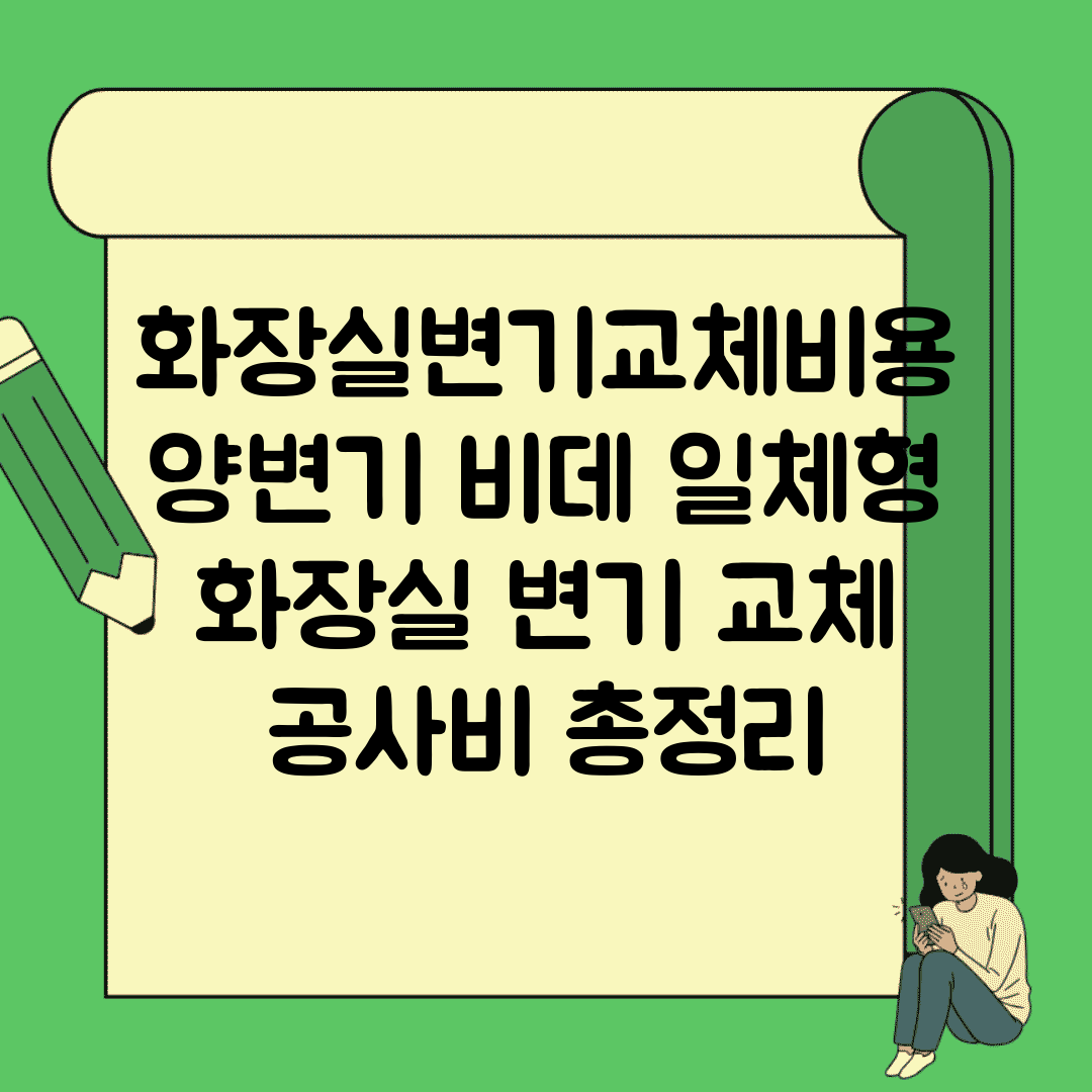 화장실변기교체비용 양변기 비데 일체형 | 화장실 변기 교체 공사비 총정리