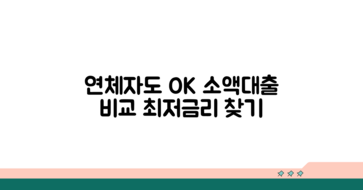 연체자소액대출 업체 비교 분석