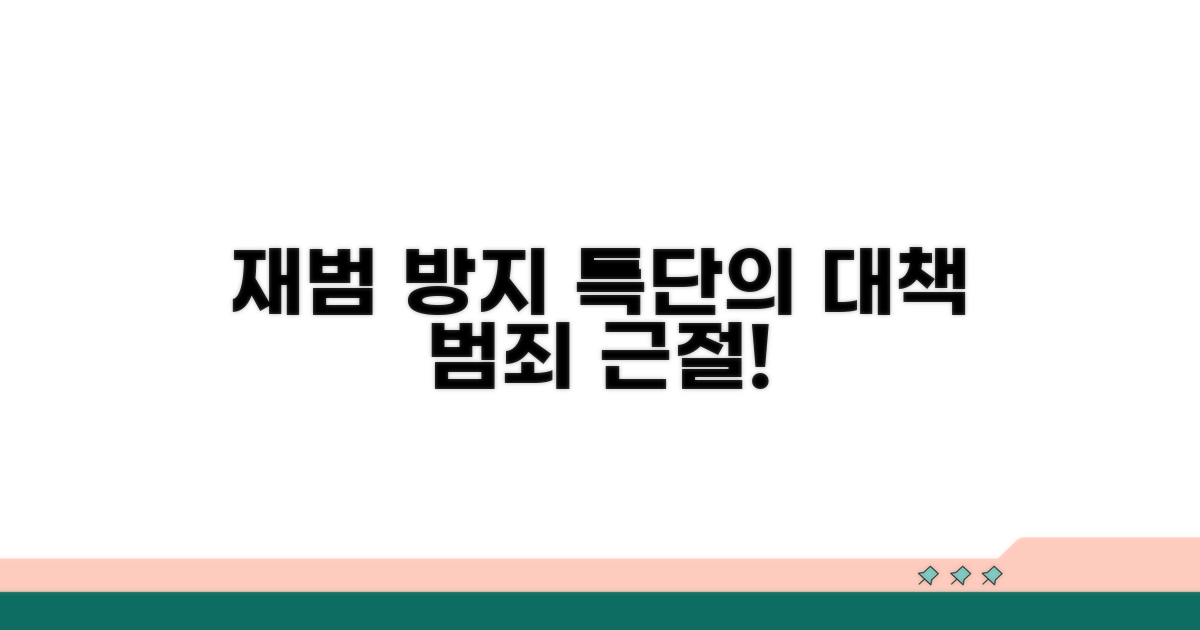 재범 방지 위한 강력 대책 마련