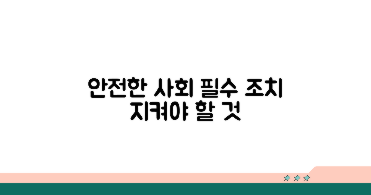안전한 사회 위한 불가피한 조치