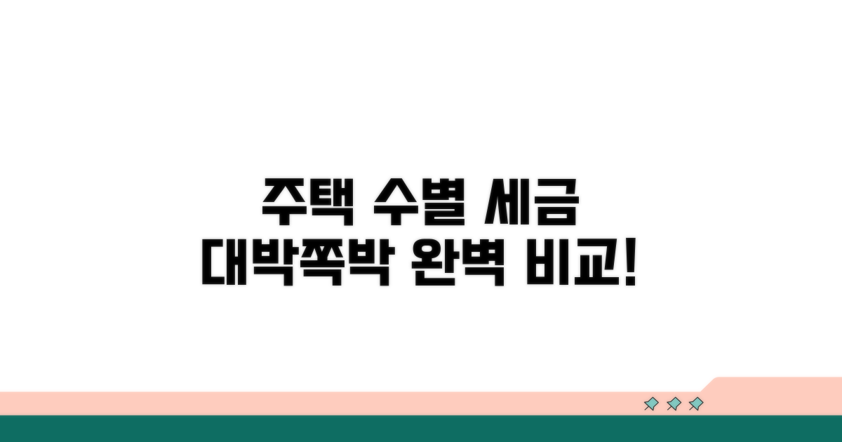 주택 수별 세금 비교 분석