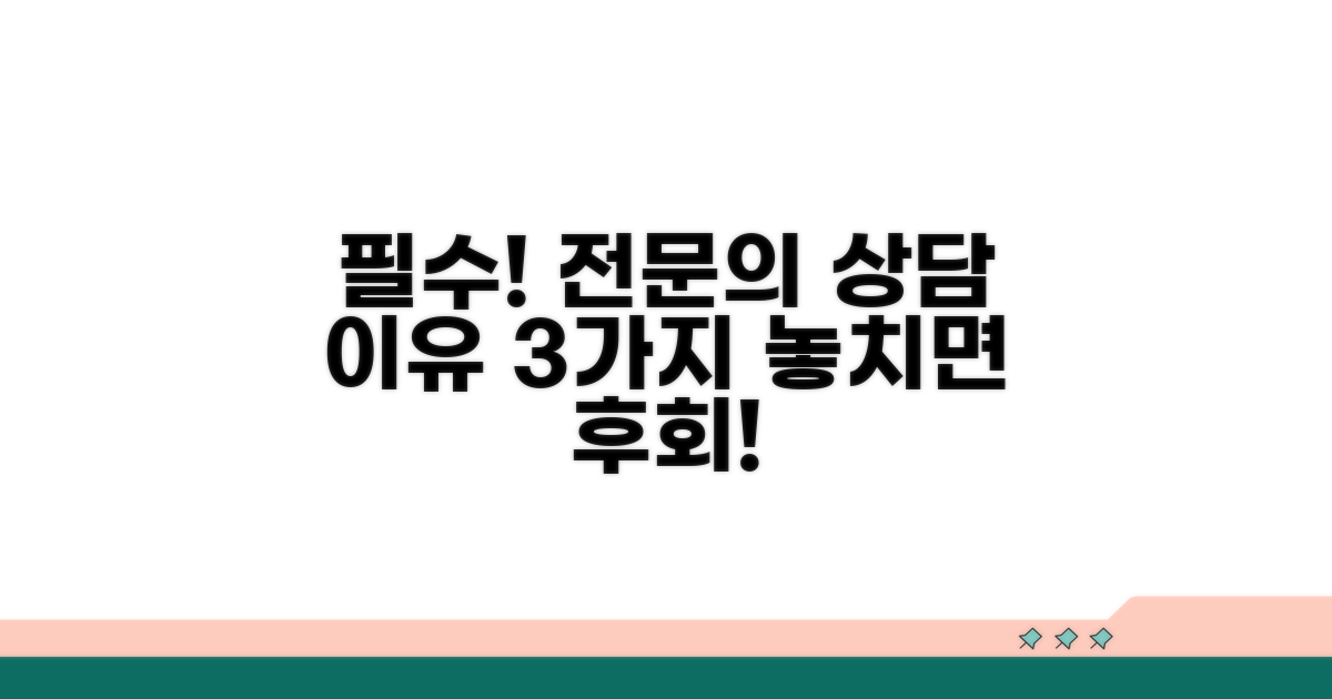 전문의 상담 필수 이유