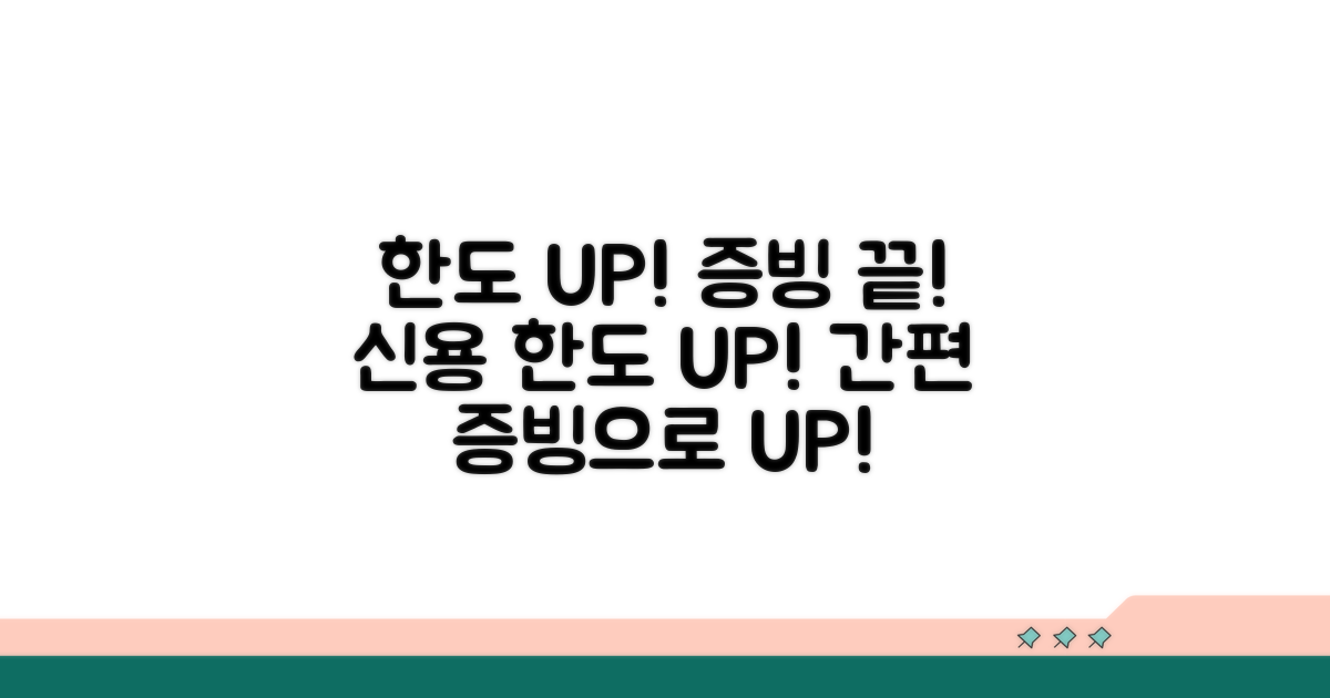 한도 늘리는 증빙 방법