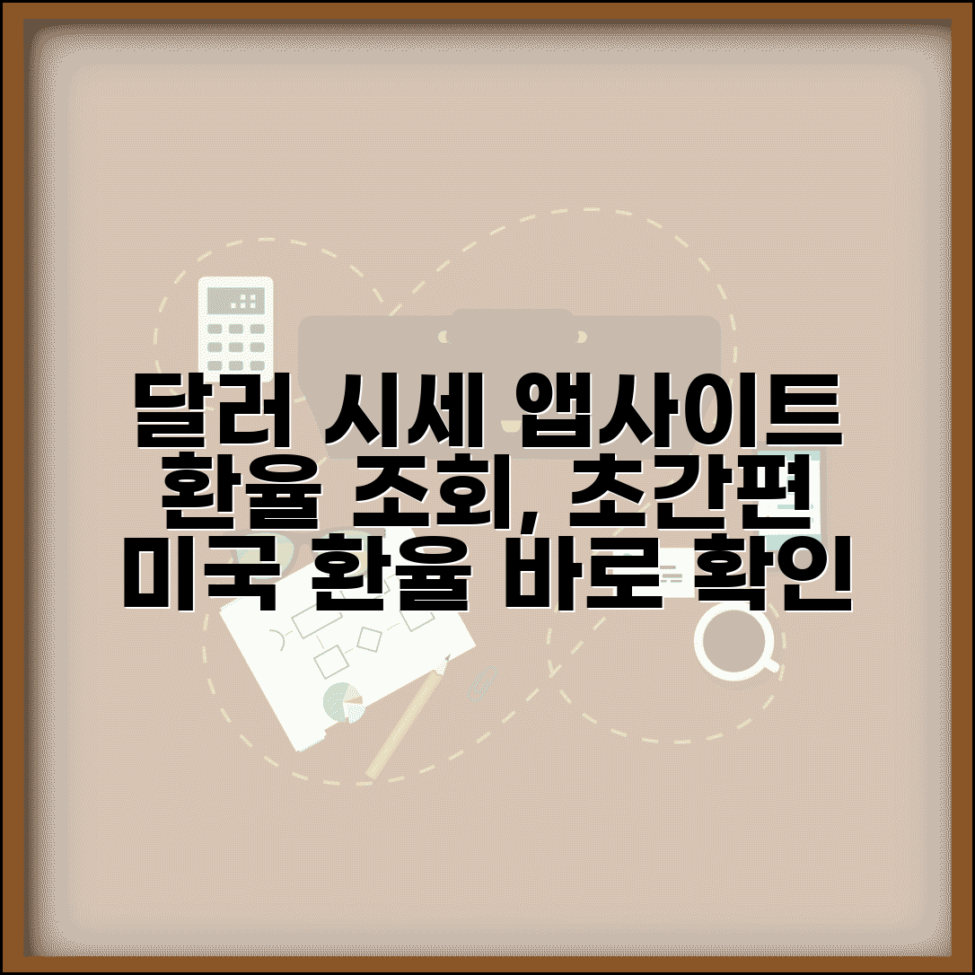 미국환율 조회 방법 | 달러 시세 빠르게 확인하는 앱과 사이트