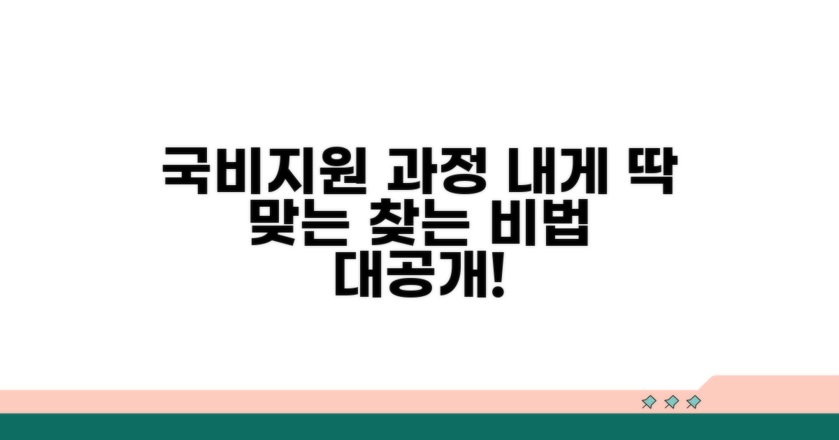 나에게 맞는 국비지원 과정 찾는 방법