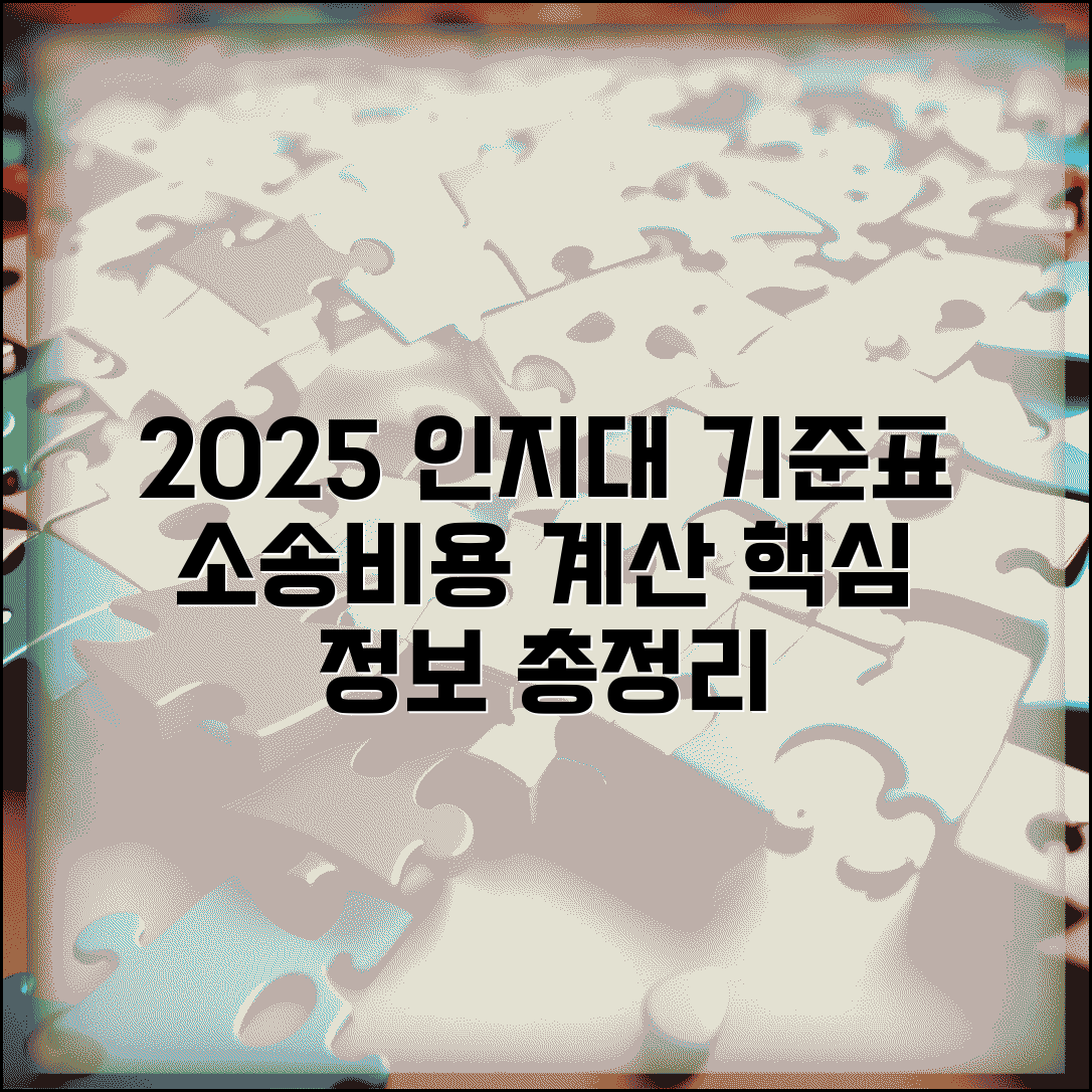 인지대 기준표 2025 | 소가별 인지대 금액표와 소송비용 계산