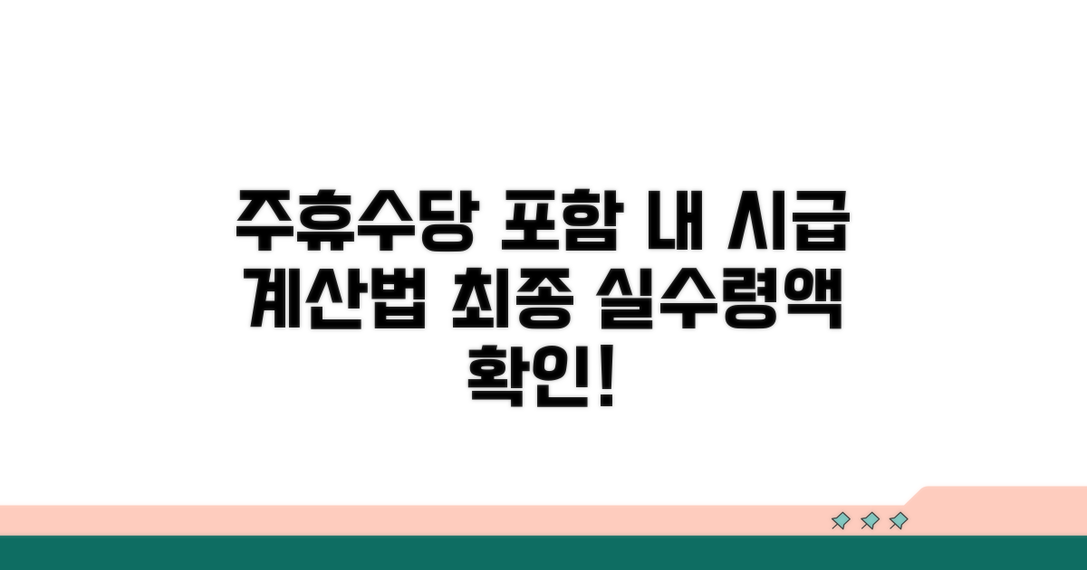 주휴수당 포함 시급 계산법