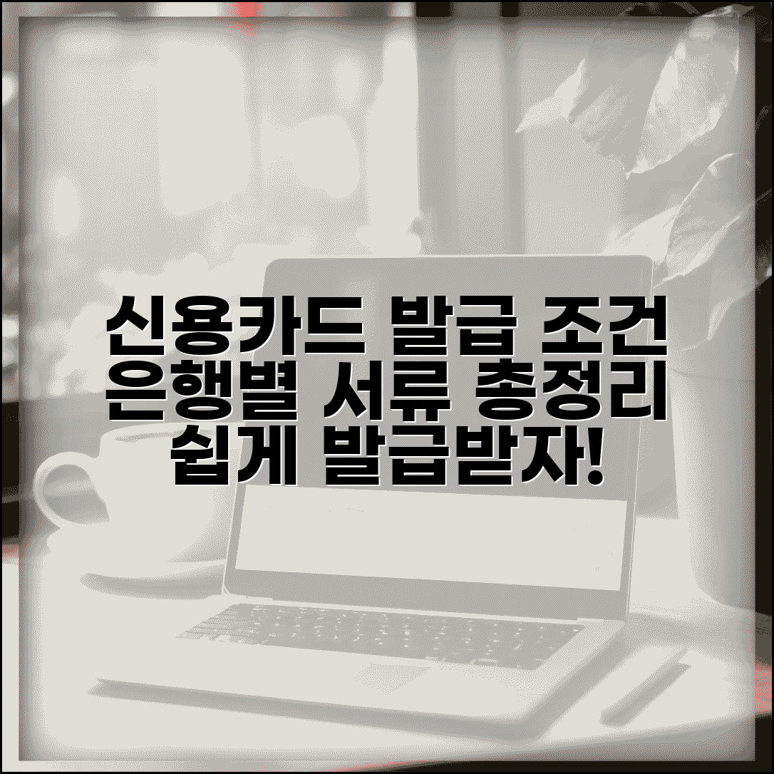 신용카드 발급서류 은행별 | 은행별 신용카드 발급 조건
