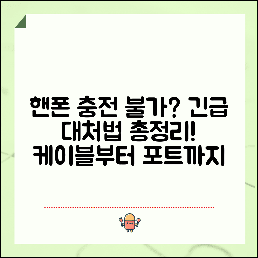 핸드폰 충전이 안될때 긴급 대처 | 충전 케이블부터 포트 청소까지 배터리 충전 복구