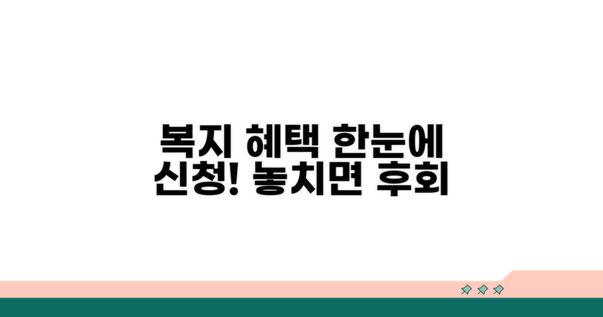 복지 혜택 신청 방법 한눈에