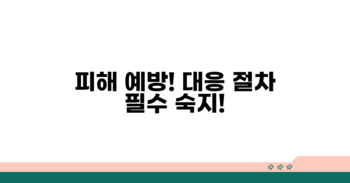 피해 예방! 꼭 알아야 할 대응 절차