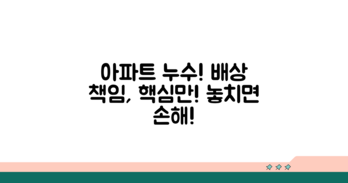 아파트 누수, 배상 책임 범위 파악