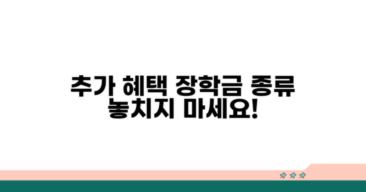 추가 혜택과 장학금 종류 알아보기