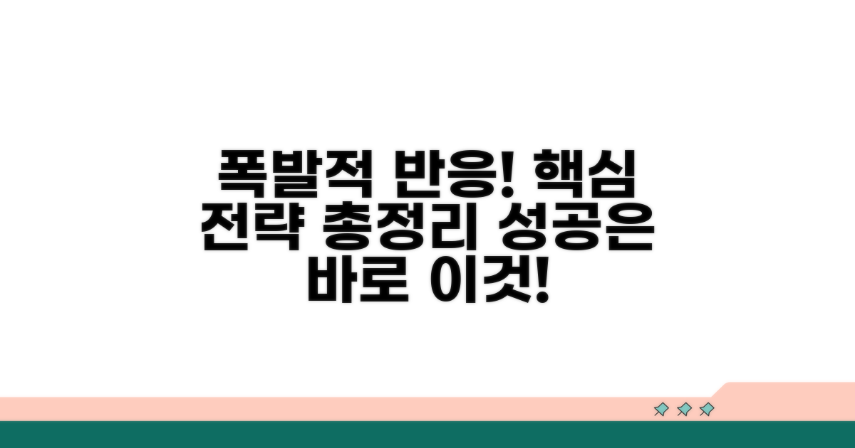 폭발적 반응 이끄는 전략 총정리