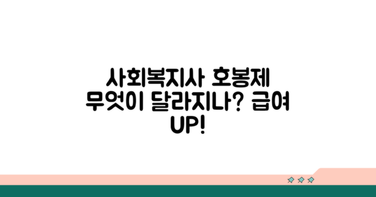 사회복지사 호봉제, 무엇이 달라지나