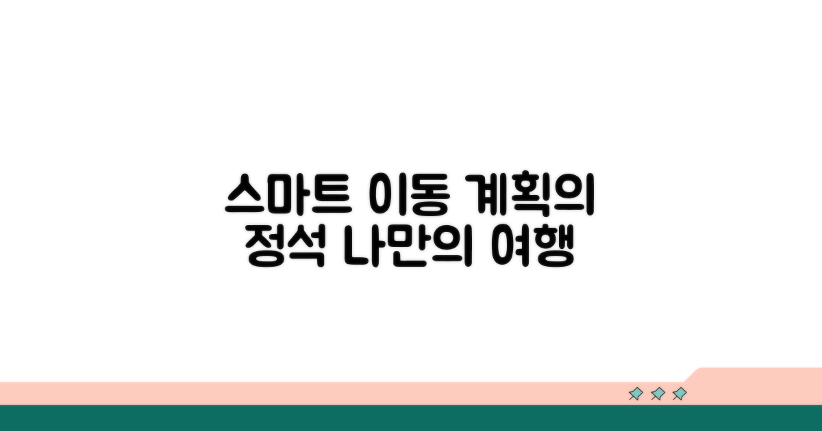 스마트 이동 계획 세우기