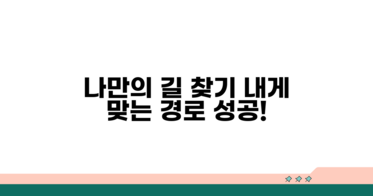 내게 맞는 경로 찾기 방법
