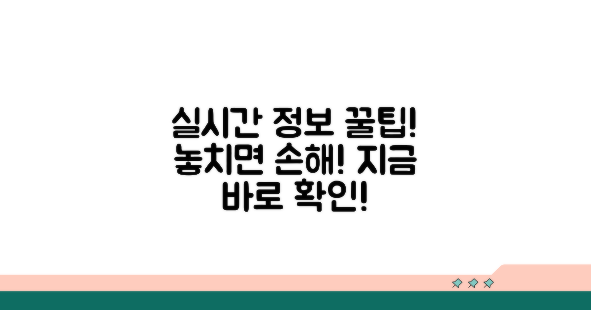 실시간 정보 확인 및 활용법
