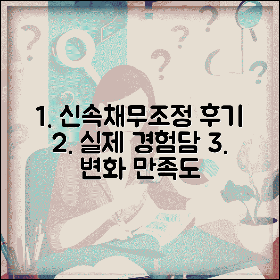 신속채무조정 후기 총정리 | 실제 경험담 | 성공사례 | 장단점 | 생활변화 | 만족도 평가