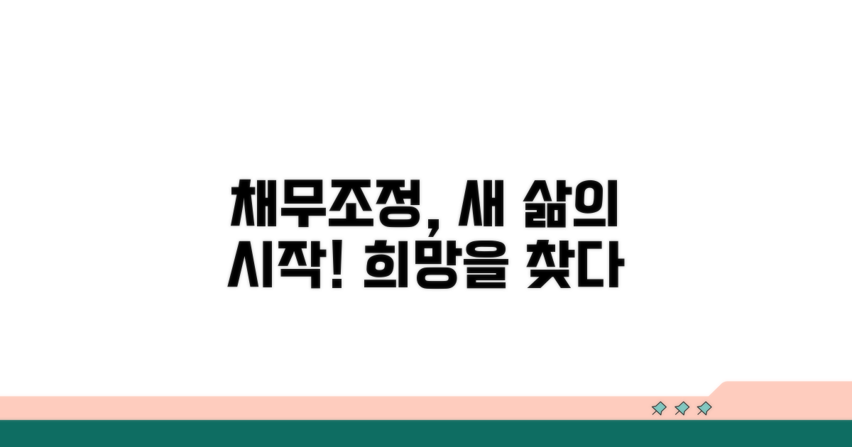 채무조정 후 삶의 변화 이야기