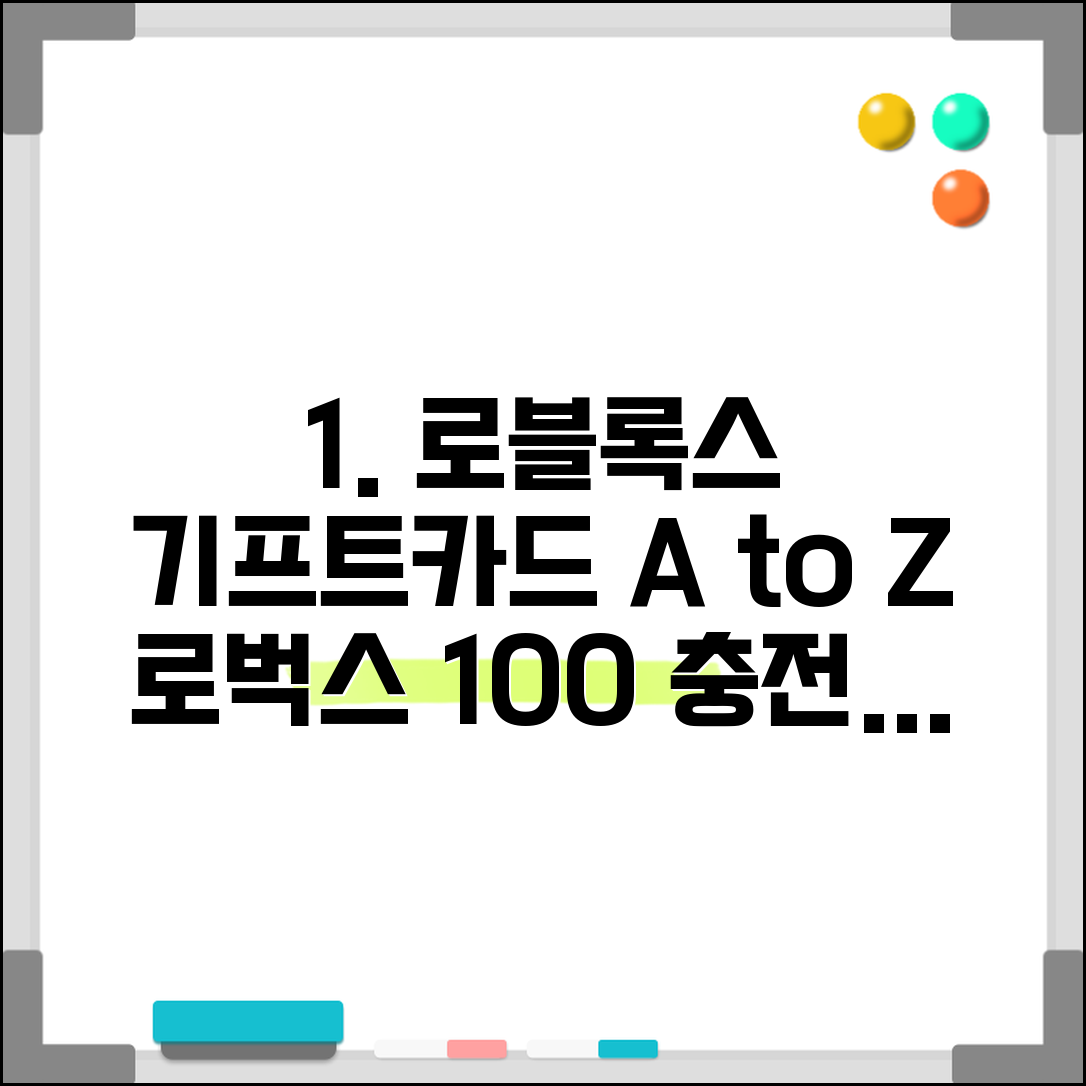 로블록스 기프트카드 사용법 완벽 정리 | 코드 입력부터 로벅스 충전까지 단계별 가이드