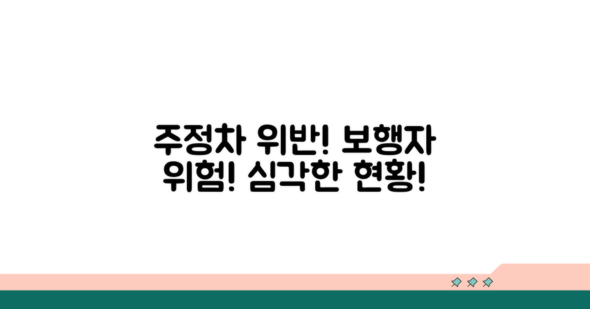 보행자 안전 위협하는 주정차 현황