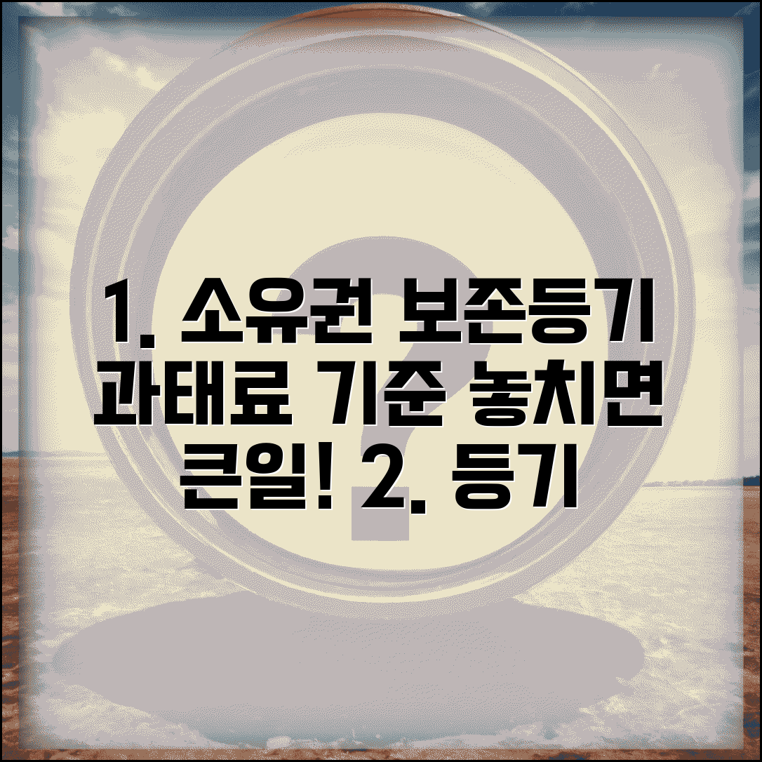 소유권보존등기 과태료 기준 | 소유권보존등기 지연 시 과태료
