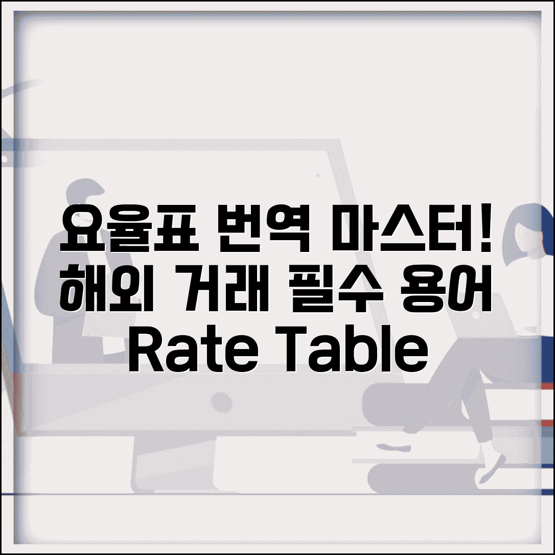 요율표 영어로 번역 완벽 가이드 | Rate Table 해외 거래시 사용하는 전문 용어 정리