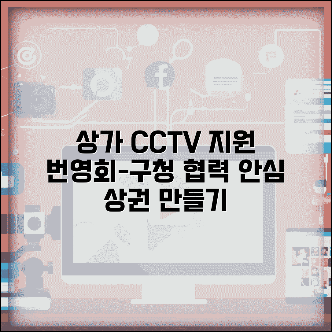 상가 CCTV 설치 지원 | 상가번영회 공동 CCTV 설치 구청 상권과 지원