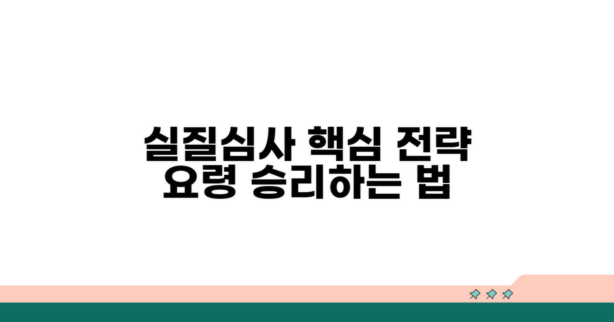 실질심사, 대응 전략과 요령