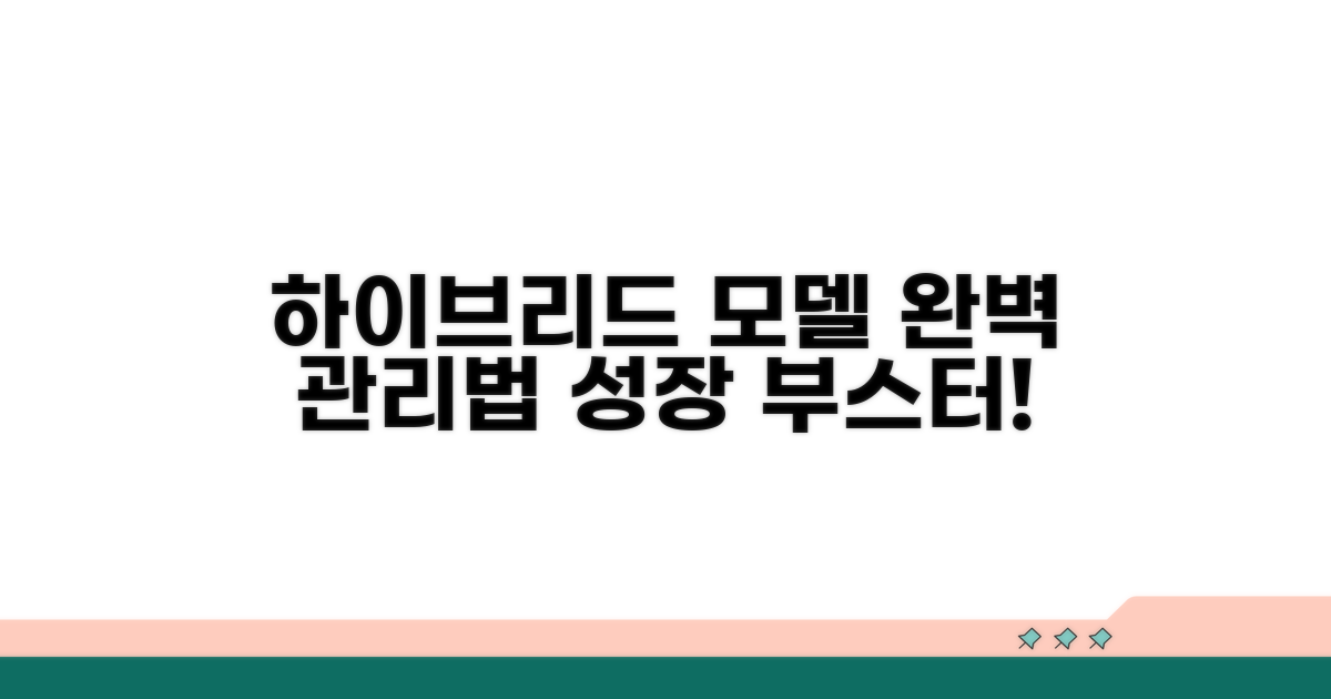 하이브리드 모델 특화 관리법