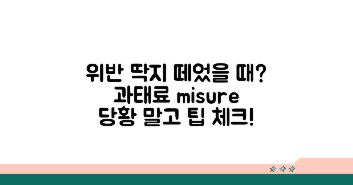 주정차, 과속 등 위반 시 대처법