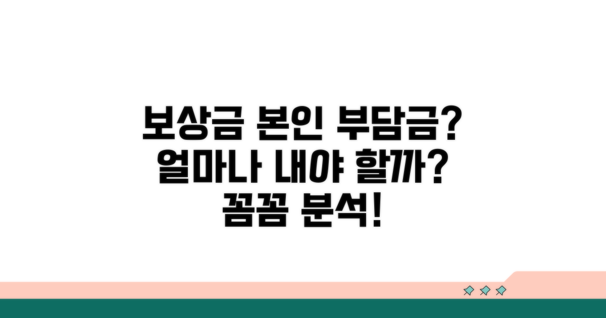 보상 시 본인 부담금 상세 분석