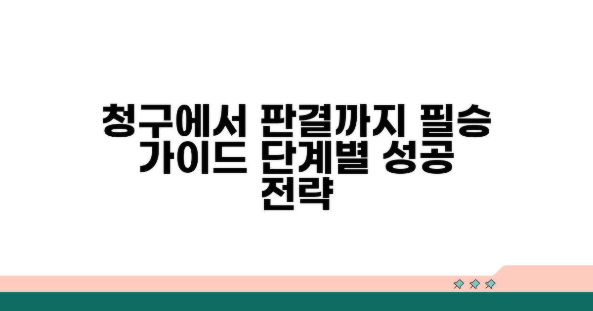 청구부터 판결까지 단계별 방법