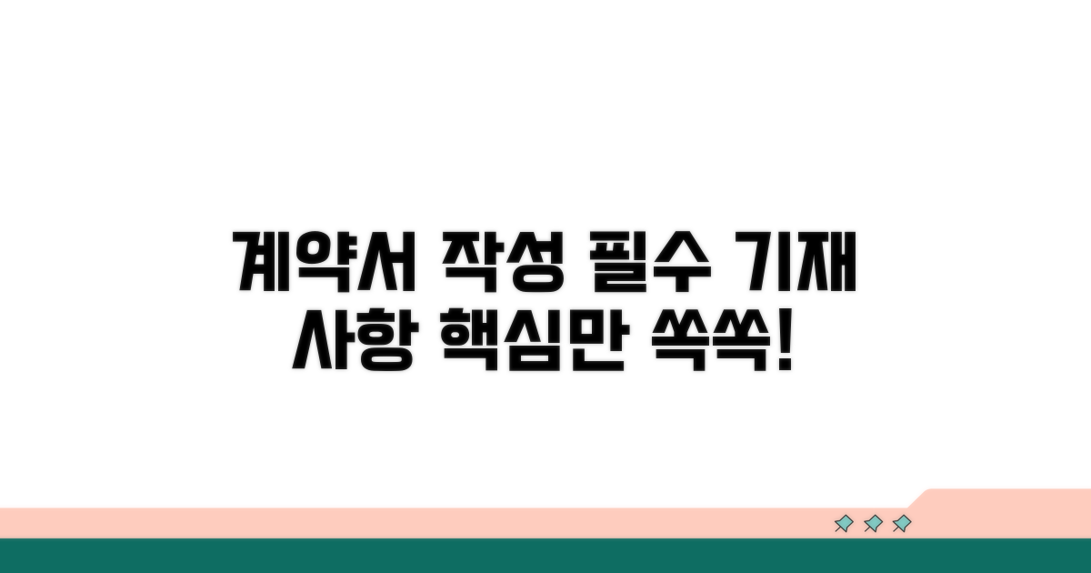 계약서 작성법과 필수 기재 사항