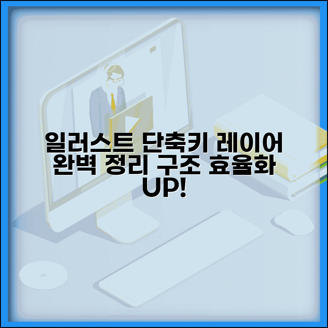 일러스트레이터 레이어 관리 단축키 완벽 정리 | 레이어 구조 효율화