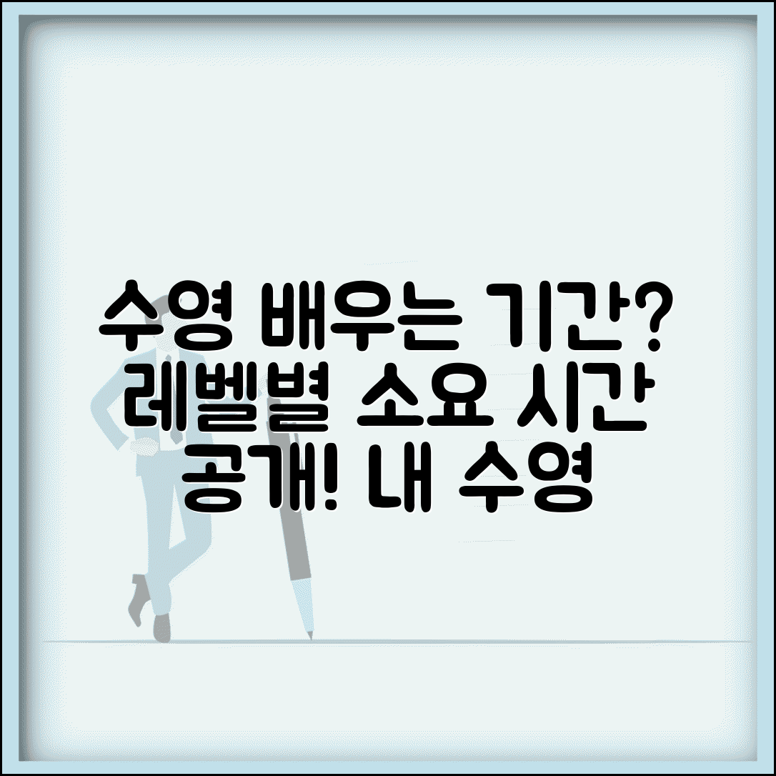 수영 수업 배우는 기간 개월 | 수영 강습 레벨별 소요 시간