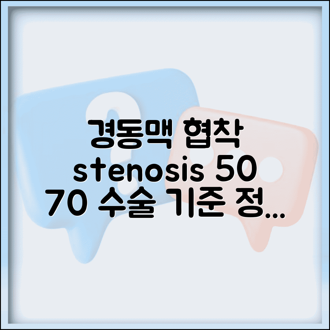 경동맥 초음파 stenosis 협착 정도 의미 | 경동맥 협착 50% 70% 수술 기준