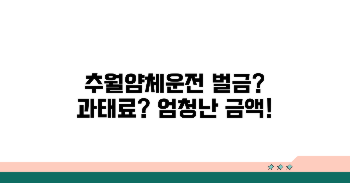 추월 및 얌체 운전 시 벌금과 과태료