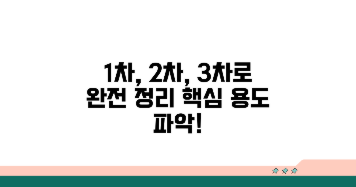 1차로, 2차로, 3차로 용도 완전정리