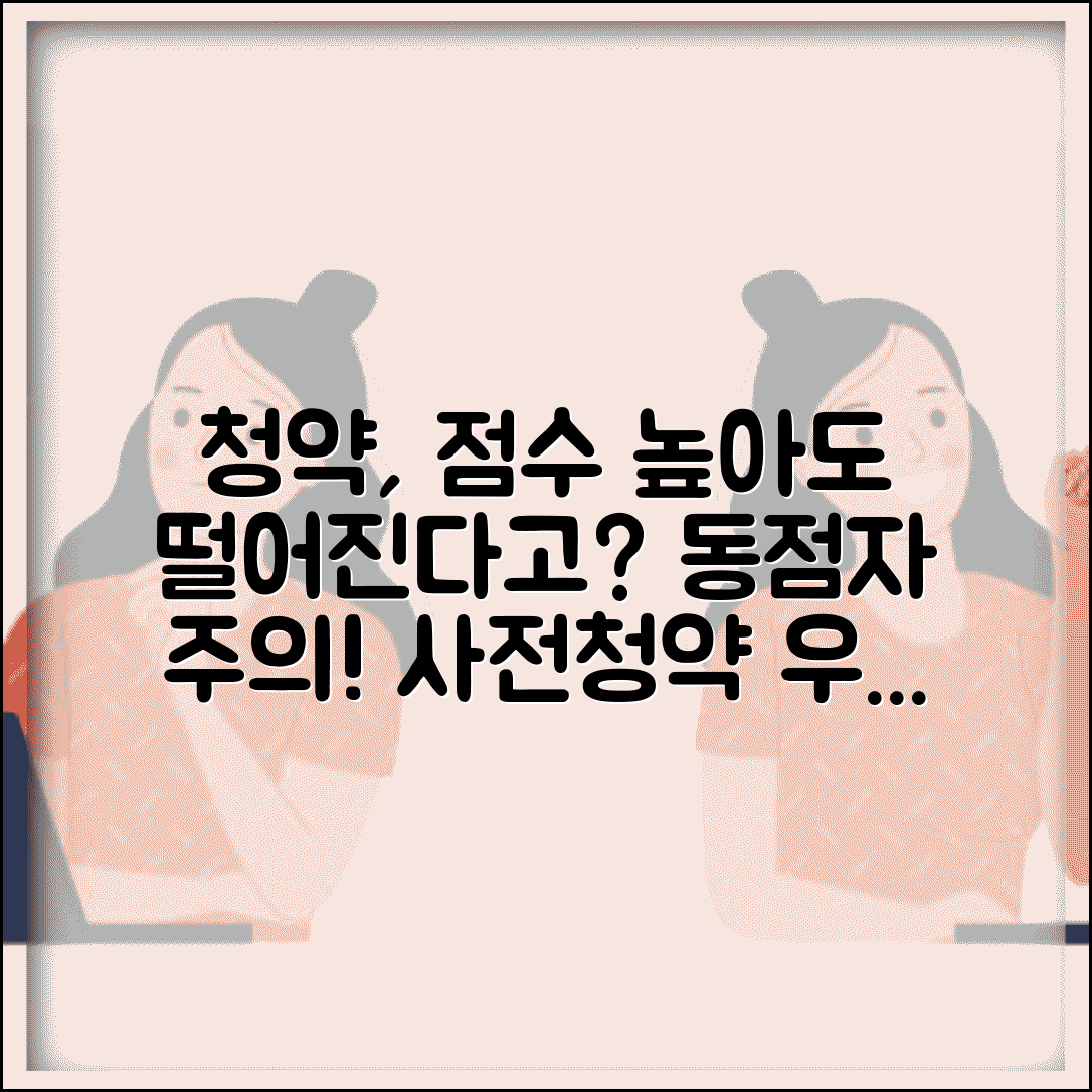 청약가점 높은데도 떨어지는 이유 | 동점자 처리 방식과 사전청약자 우선 순위
