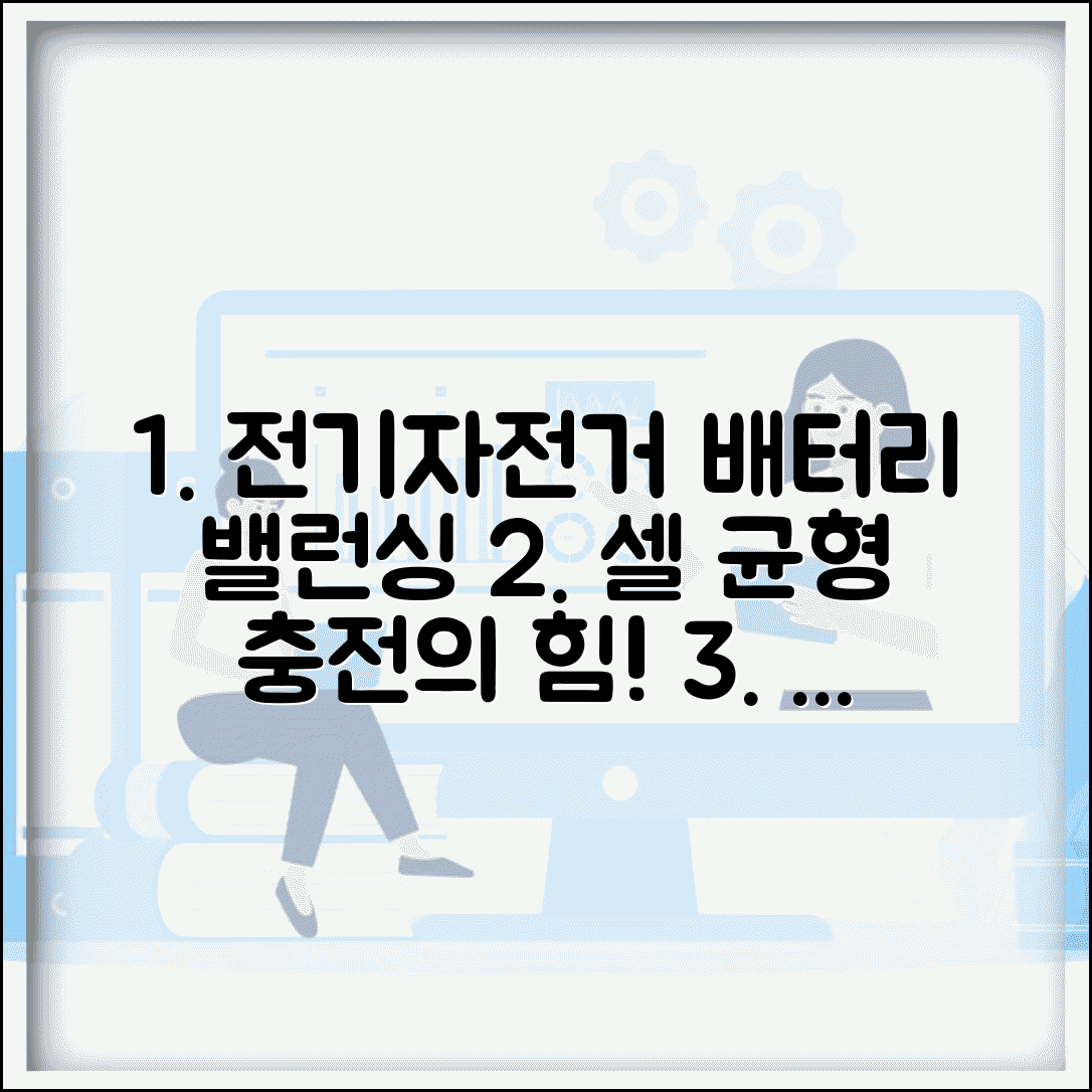 전기자전거 배터리 셀 밸런싱 | 전동자전거 배터리 균형 충전