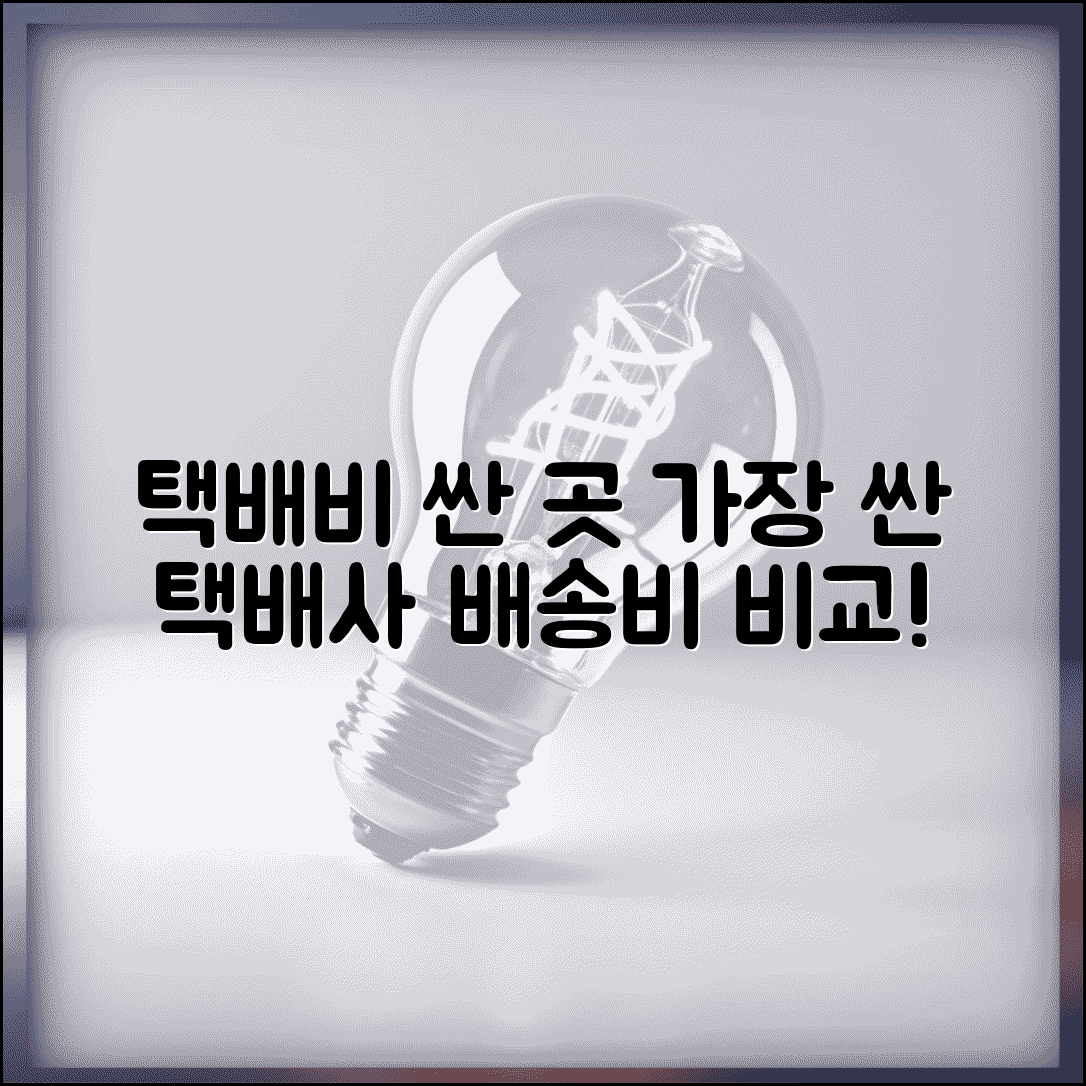 택배 배송료 저렴한 곳 | 택배비 가장 싼 택배사 배송비 비교