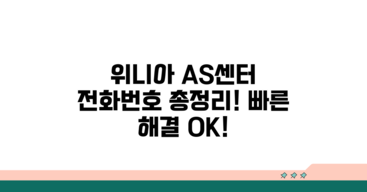 위니아 AS센터 전화번호 총정리